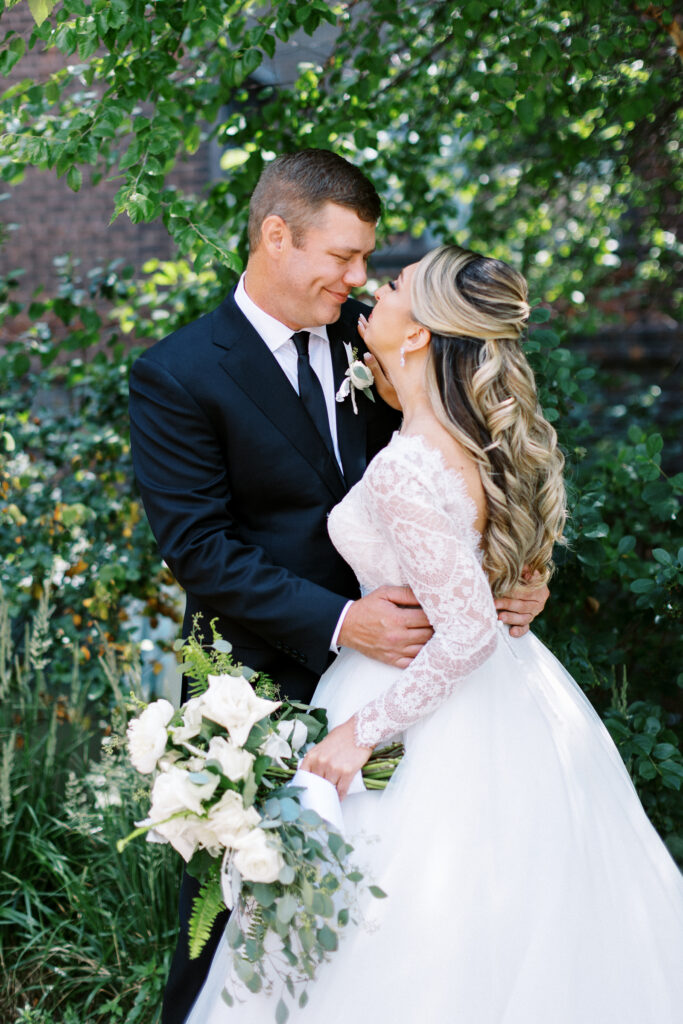 A Minnesota wedding photographer is capturing the moment when the bride and groom look into each other's eyes.