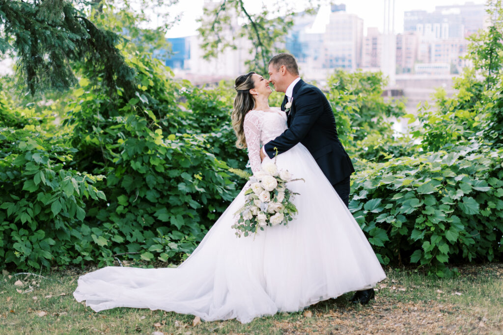 A Minnesota wedding photographer is capturing the moment when the bride and groom look into each other's eyes.