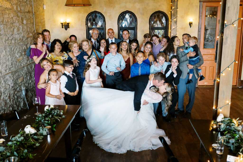 Minnesota wedding group shot at Aster Weddings & Events