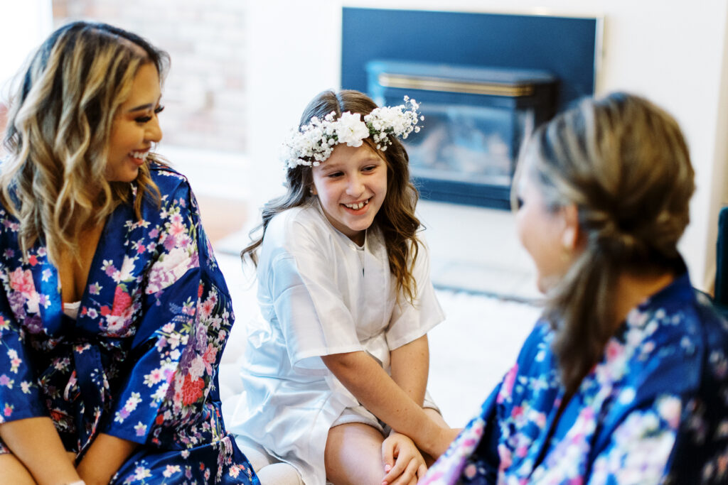 Flower Girl is smiling at Aster Weddings & Events wedding