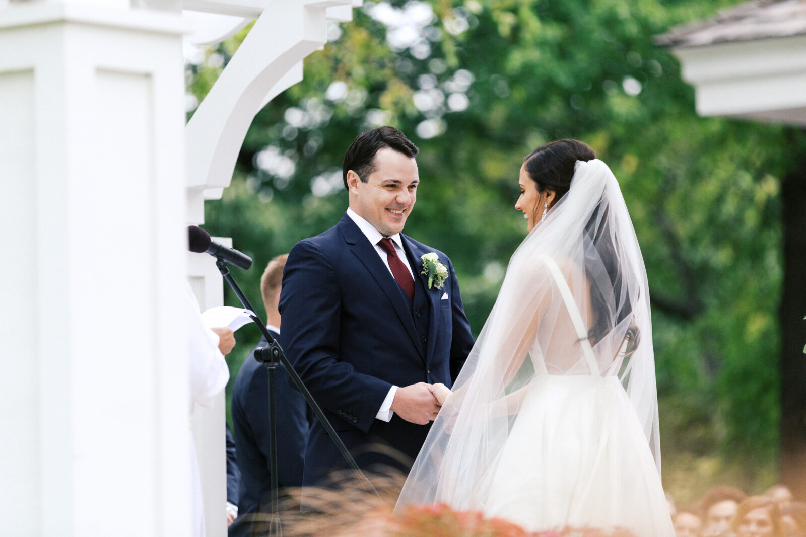 Groom and bride with their Heartfelt Speeches 