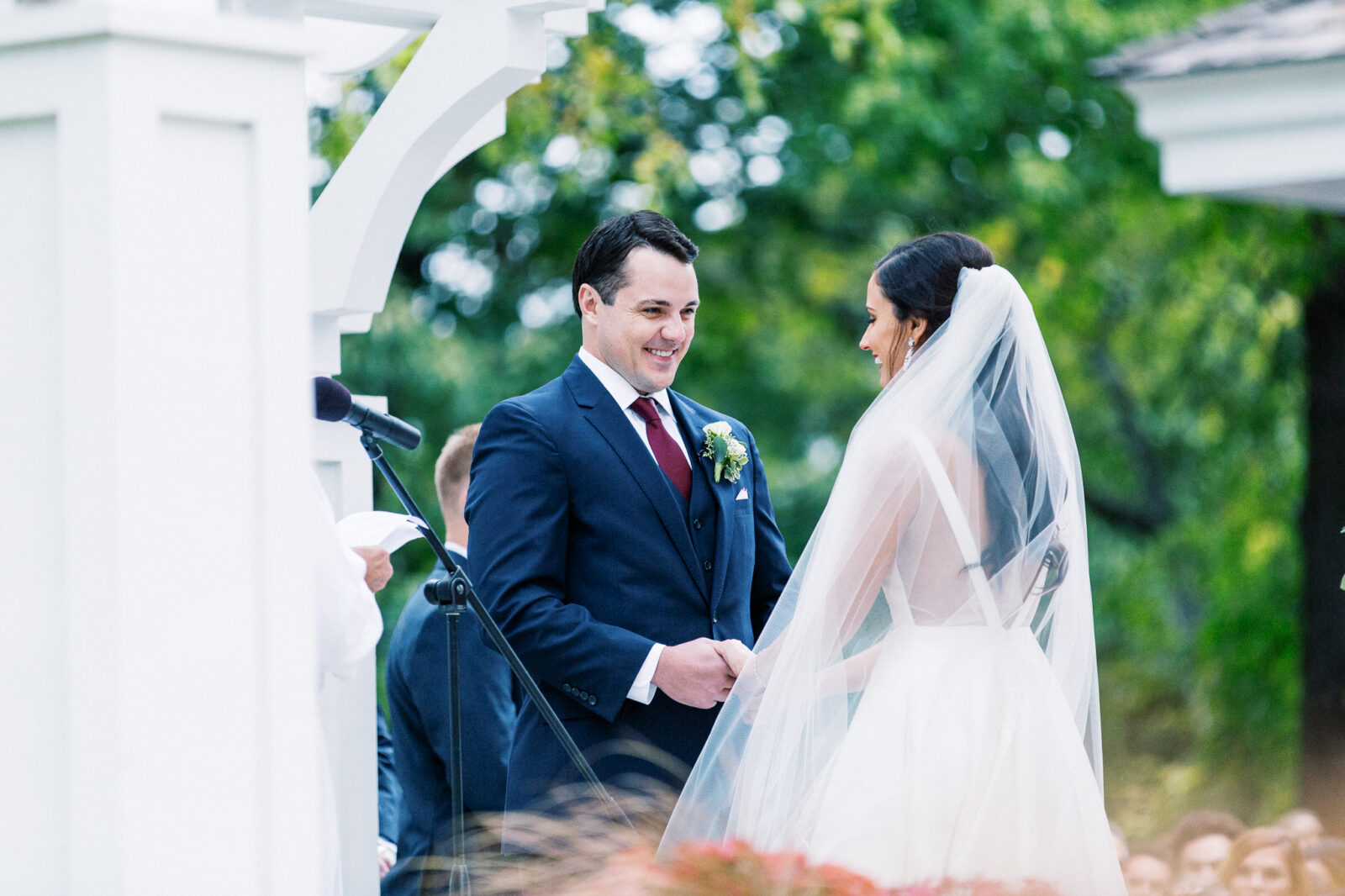 Groom and bride with their Heartfelt Speeches 