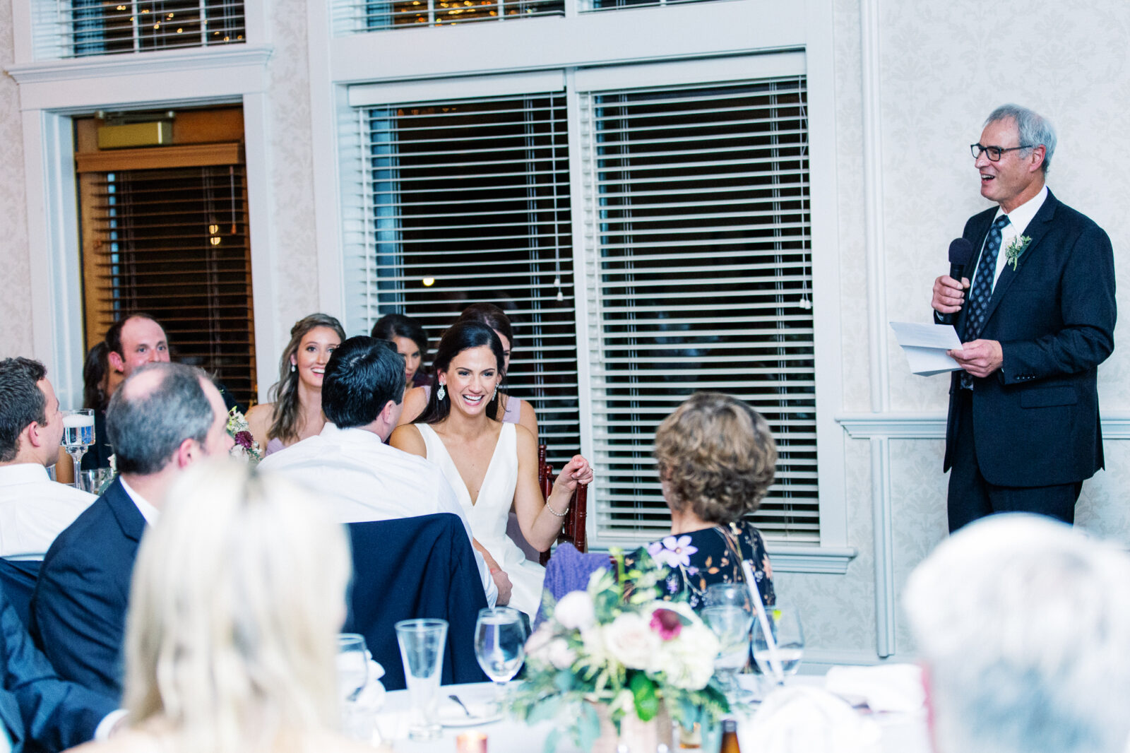 Toast by the dad on a wedding day