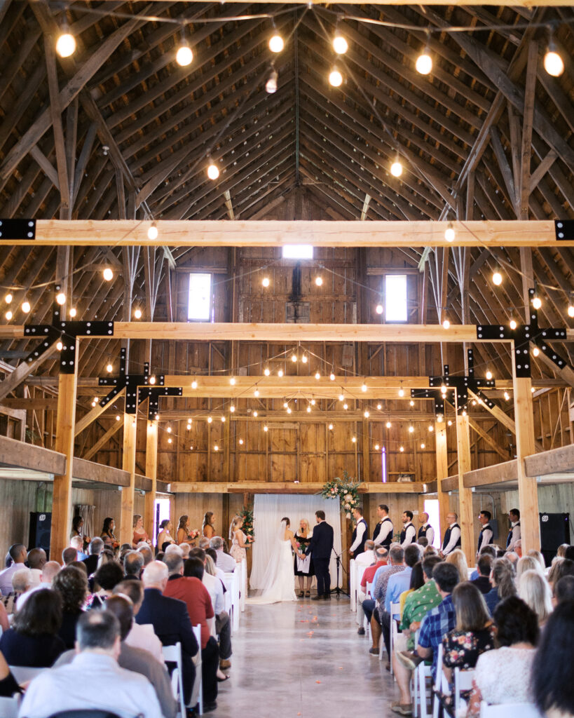 Abella Weddings and Events Ceremony barn in Minnesota.