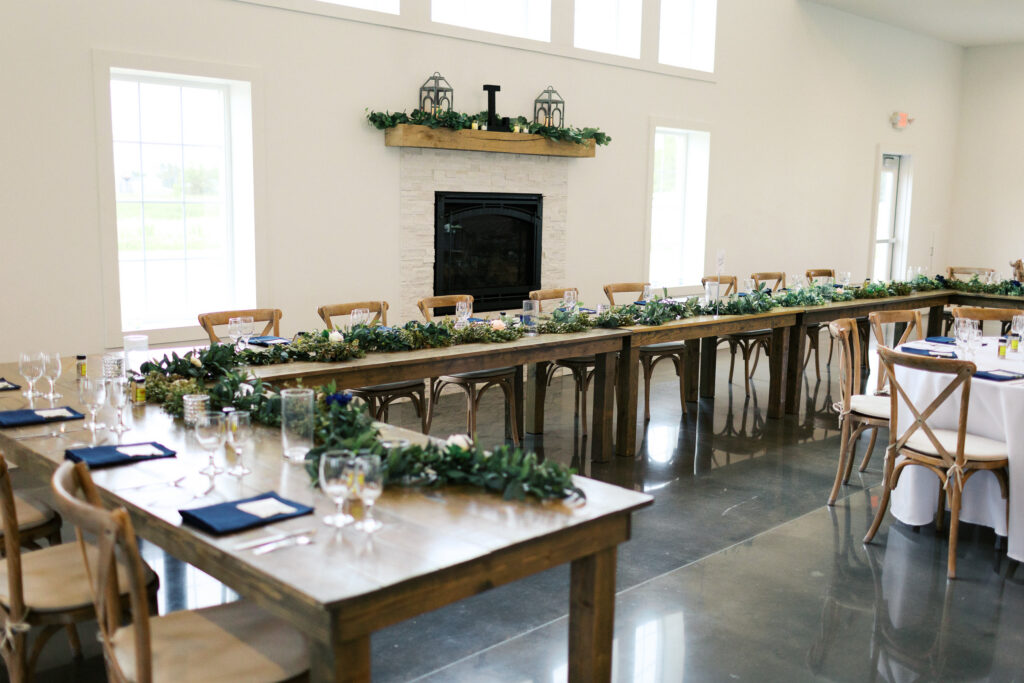 Wedding decor for the center tables at Abella Weddings and Events in Minnesota.