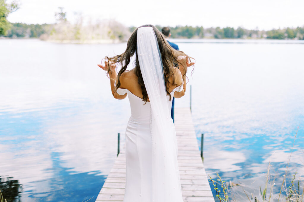 Bride about to see her groom for the very first time. Wedding at Catalyst by Nature Link. Captured by Toly Dzyuba Photography.