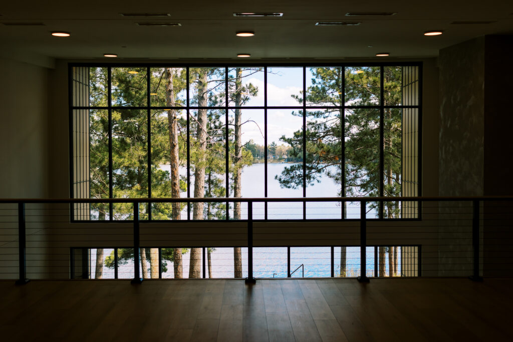 View through the window of Catalyst at Nature Link. Photographed by Toly Dzyuba Photography.