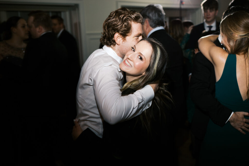 Luxury winter wedding reception dancing at St. Paul College Club in St. Paul, Minnesota.