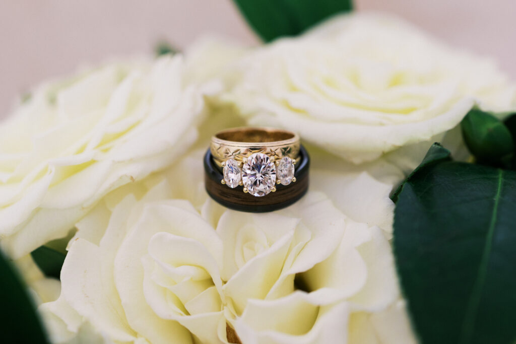 Ring shot at St. Paul College Club by Minneapolis wedding photographer.